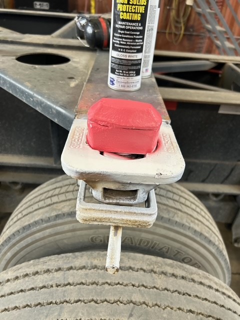 chassis pins painted a bright red